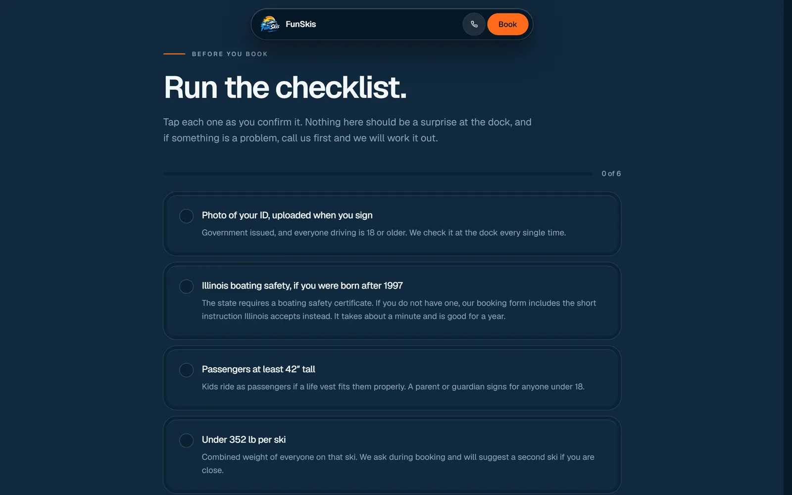 FunSkis Jet Ski Rentals: The checklist riders go through before they launch