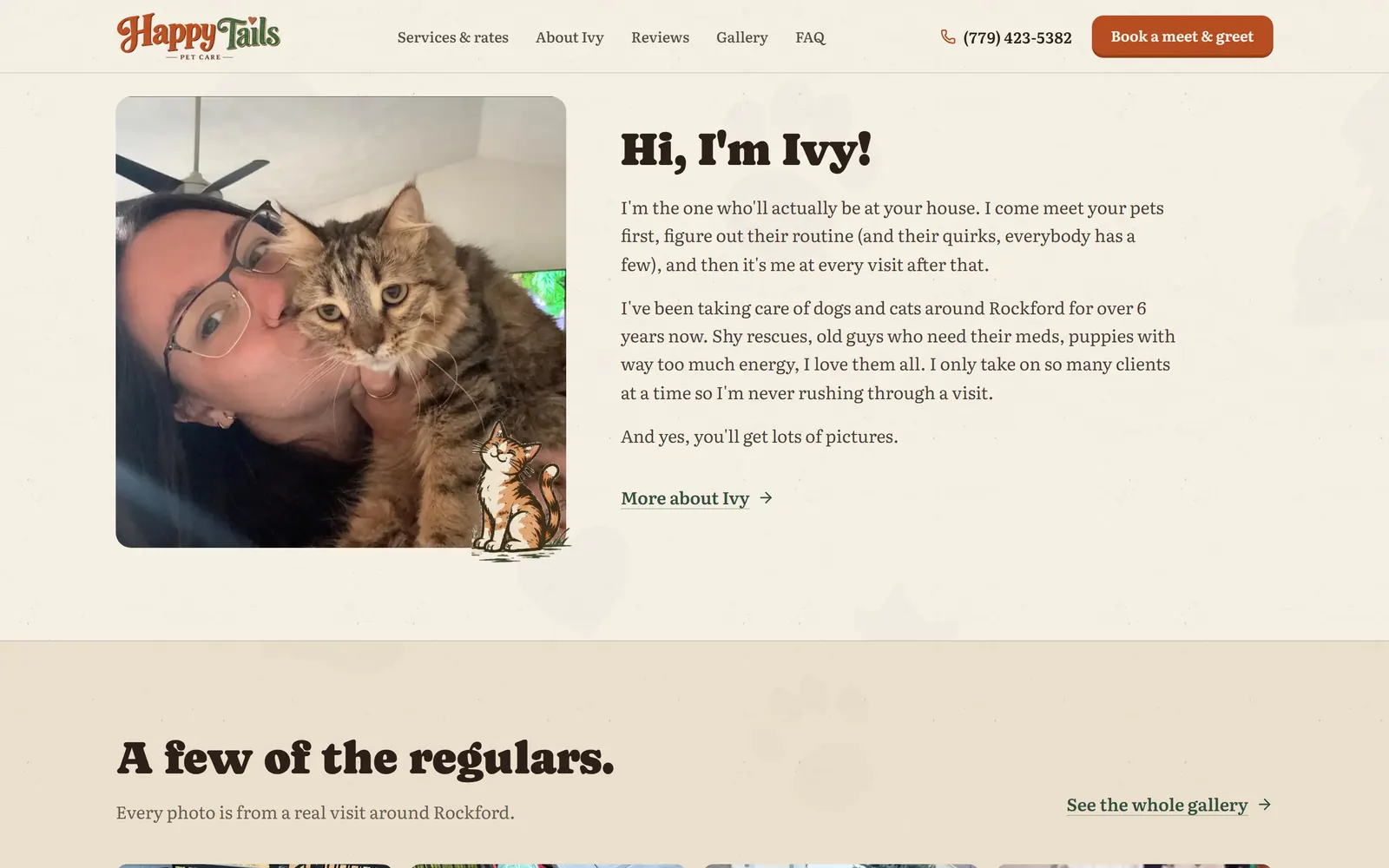 Happy Tails Pet Care: Meet Ivy, the person who actually comes to your house