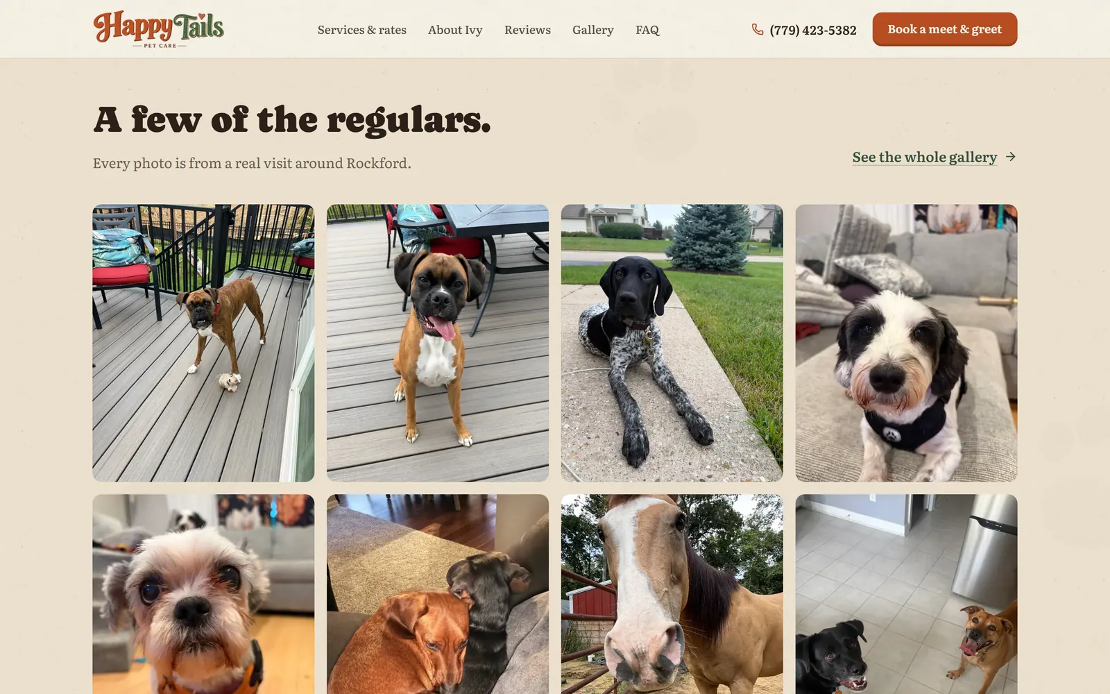 Happy Tails Pet Care: Real photos from real visits around Rockford